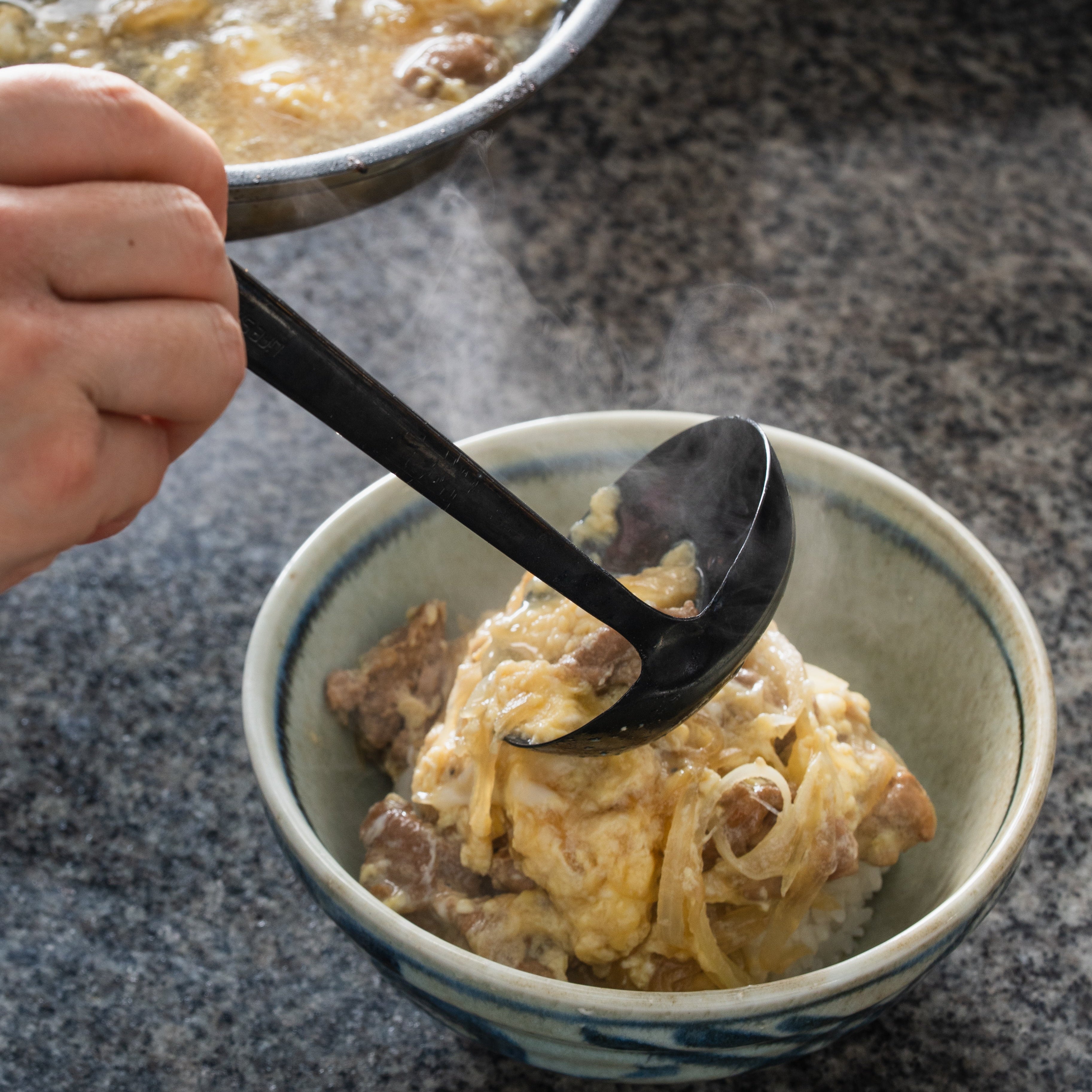 Oyakodon Chicken & Egg Rice Bowl (with miso soup+5aed)