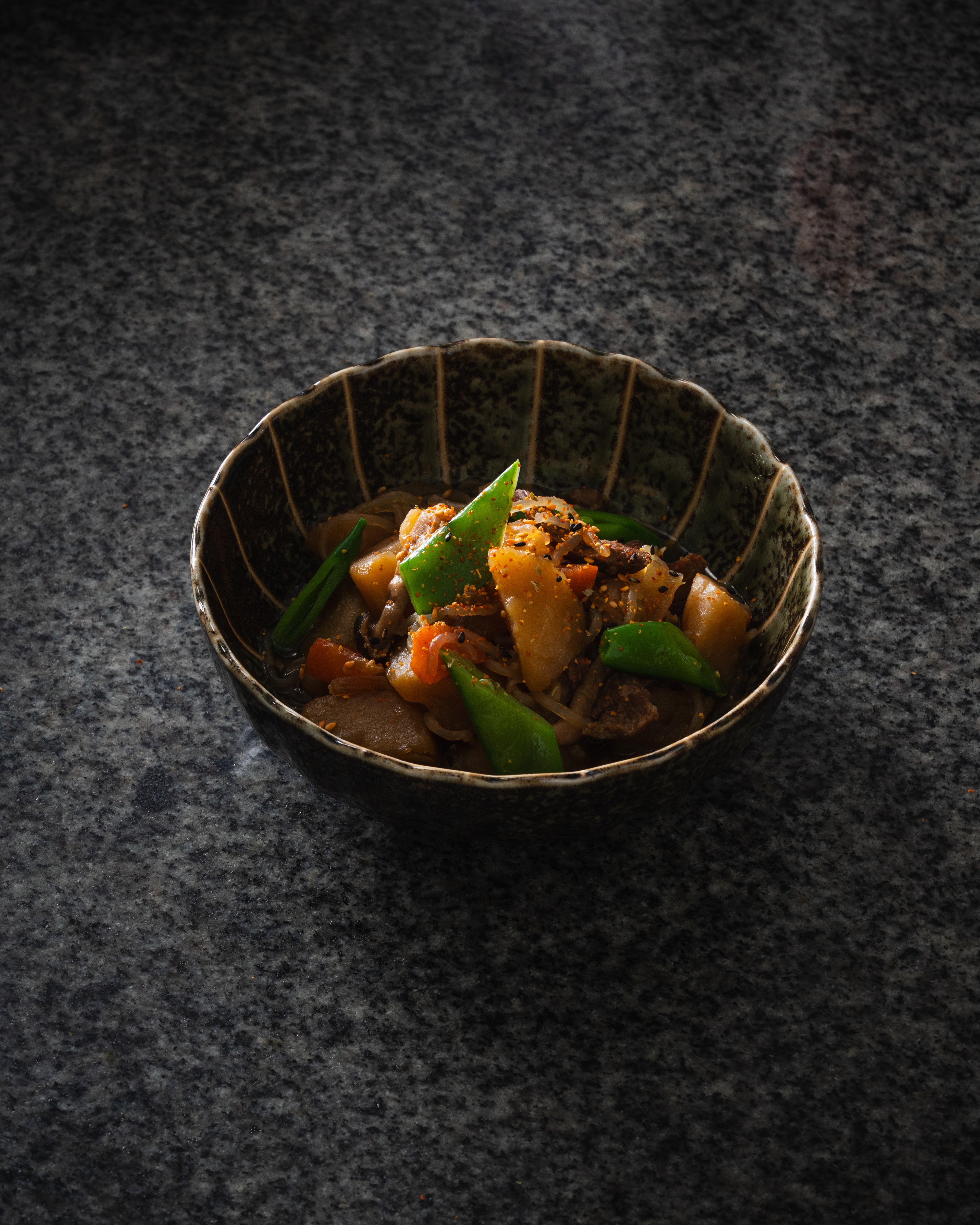 Nikujaga Simmered Beef & Potato Stew (with rice+5aed with miso soup+5aed)