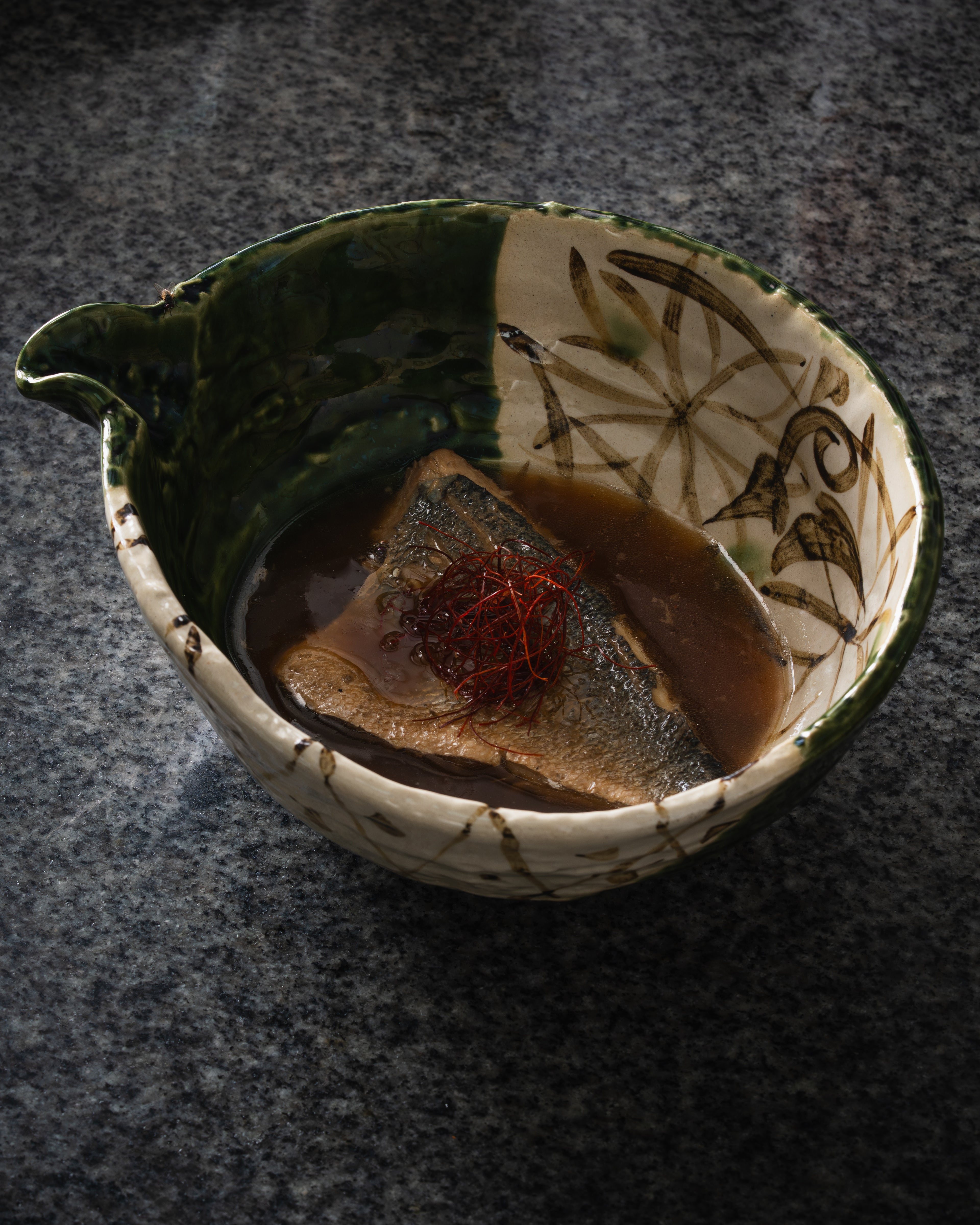 Nitsuke Simmered Sea Bream in Soy Sauce (with rice+5aed with miso soup+5aed)
