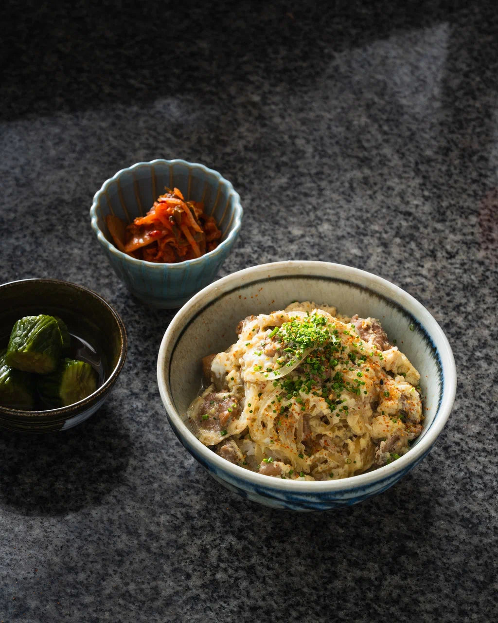Oyakodon Chicken & Egg Rice Bowl (with miso soup+5aed)